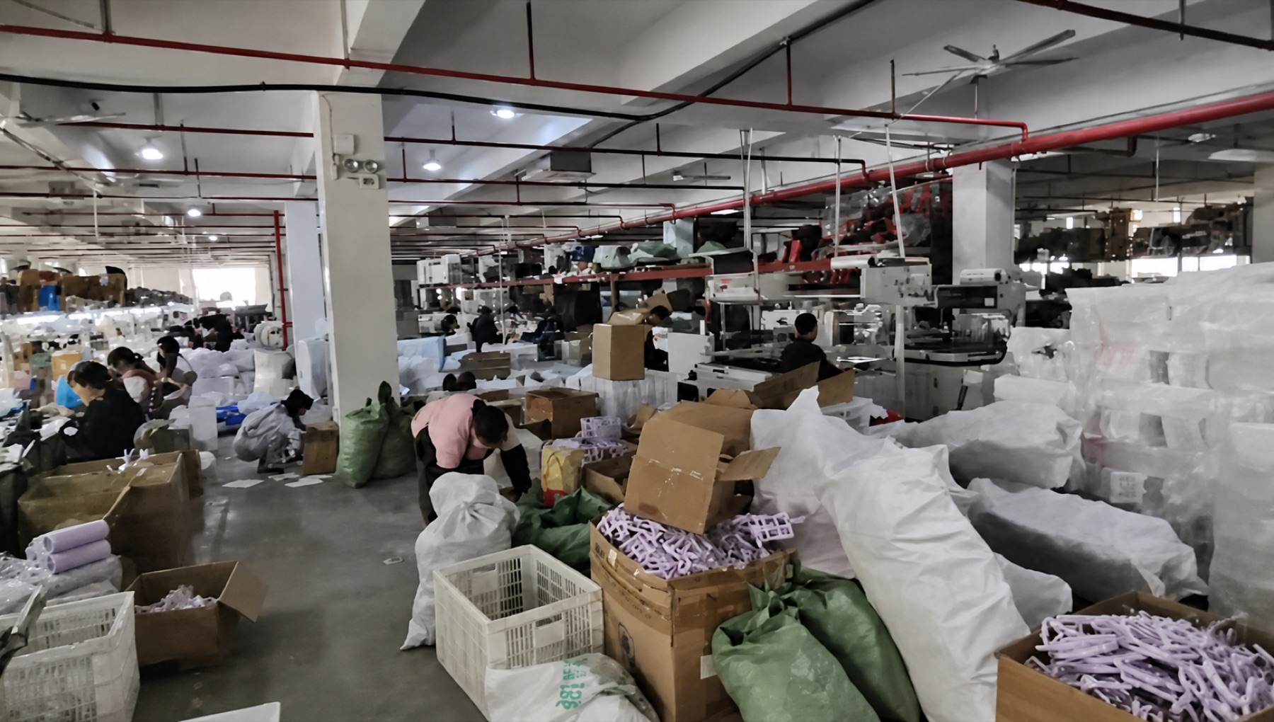 Assembly floor at the LihuaLux factory