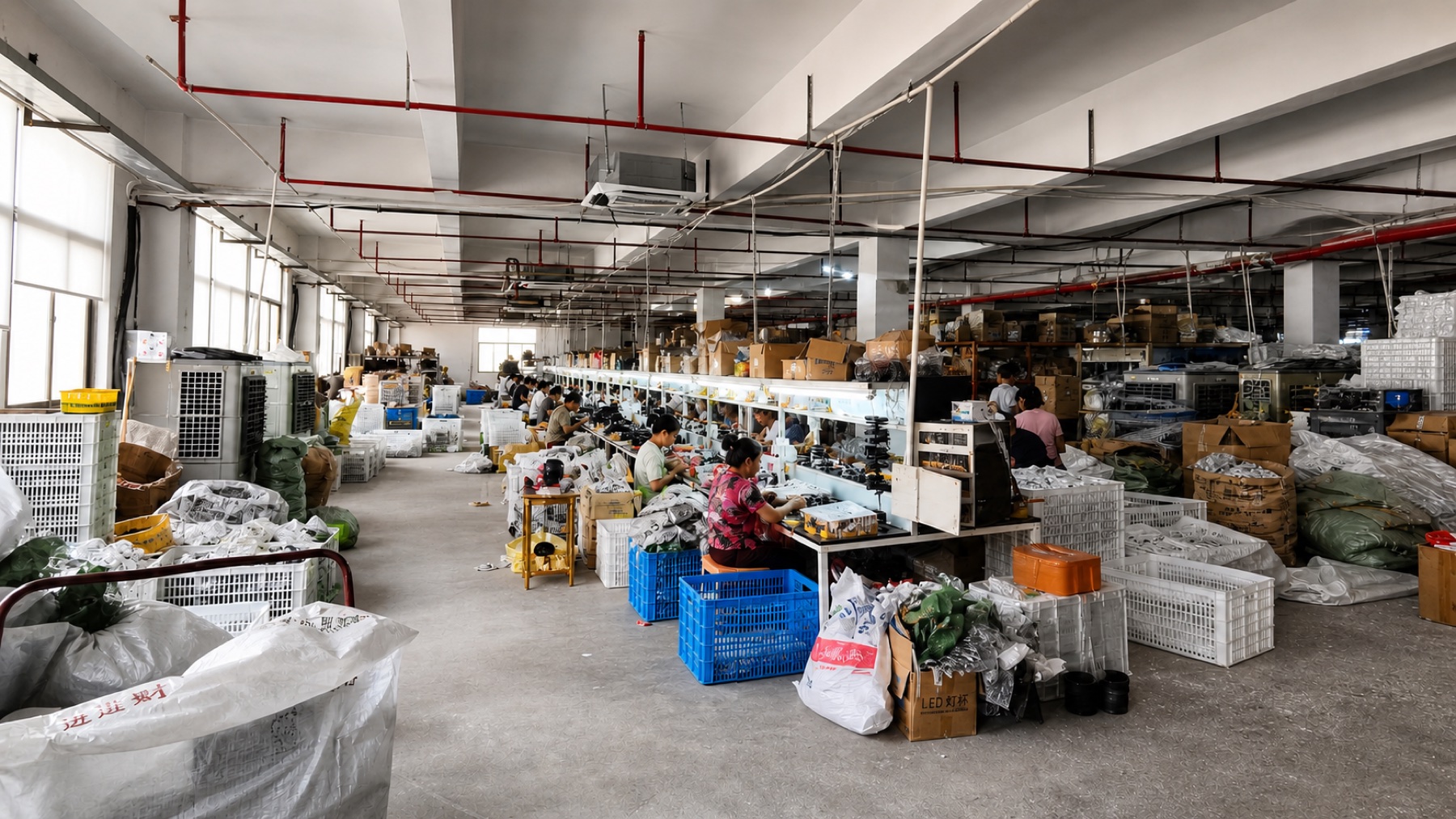 LihuaLux factory production floor in Wenling, Taizhou